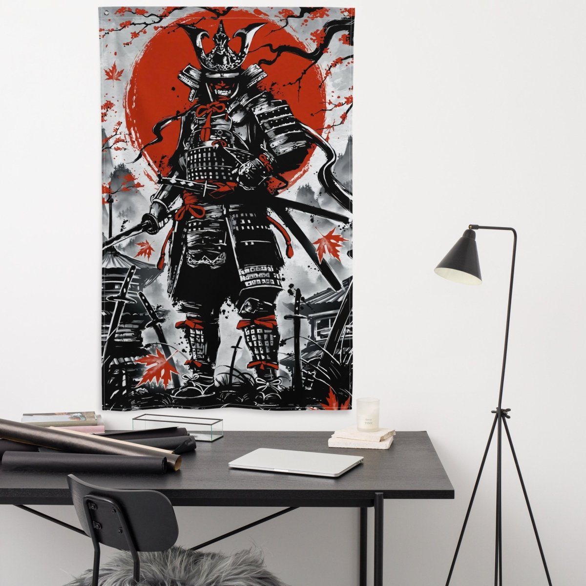 Japanese Samurai Washed in Ink  -  Damostra