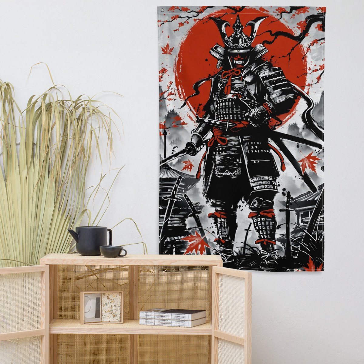 Japanese Samurai Washed in Ink  -  Damostra