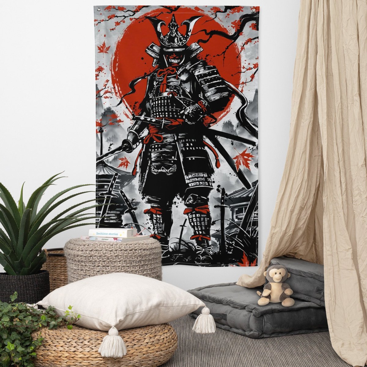 Japanese Samurai Washed in Ink  -  Damostra