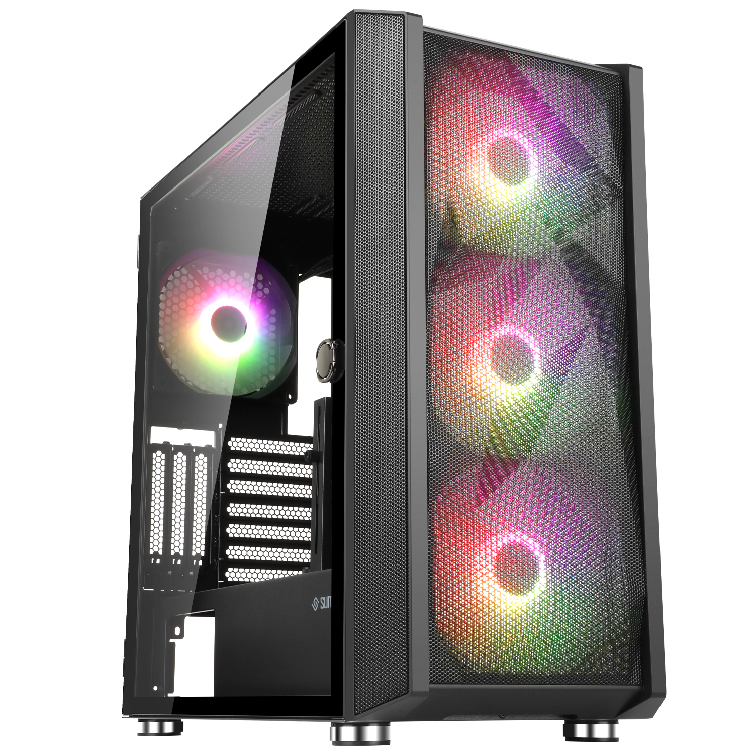 The ABKO SUITMASTER P3000 Zeus ARGB is a versatile mid-tower PC case designed for both aesthetics and functionality. Released in August 2022, this cas