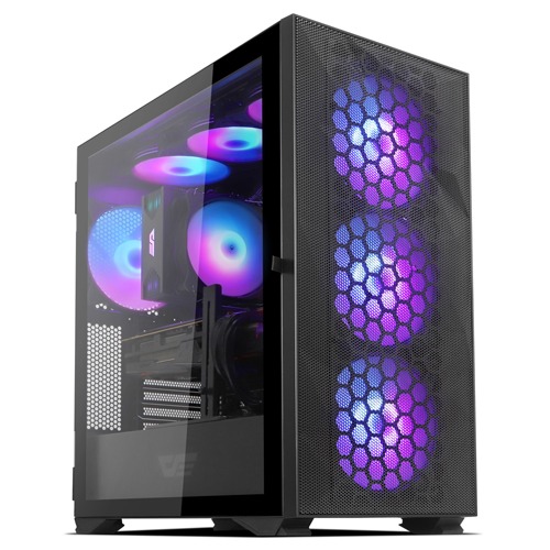 The darkFlash DLX21 RGB MESH, introduced in July 2020, is a versatile mid-tower PC case designed to accommodate a wide range of components and cooling