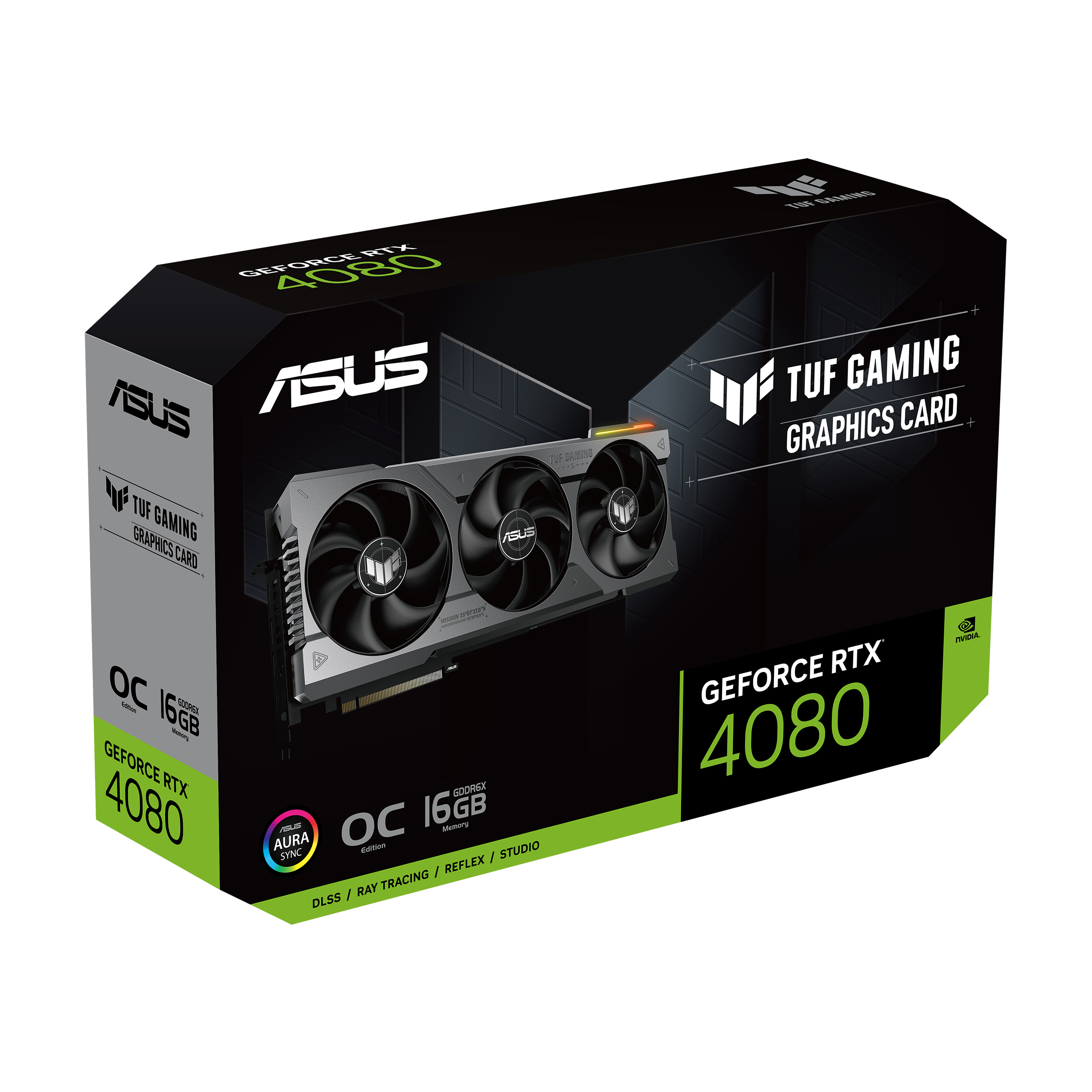 The ASUS TUF Gaming GeForce RTX 4080 O16G OC D6X 16GB is a powerful and advanced graphics card, released in November 2022, designed for high-end gamin