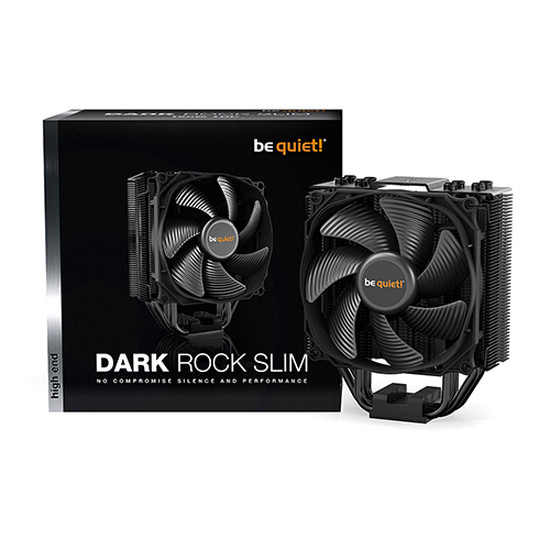 The be quiet! DARK ROCK SLIM, released in June 2021, is a high-performance air cooler designed to deliver efficient and quiet cooling for both Intel a