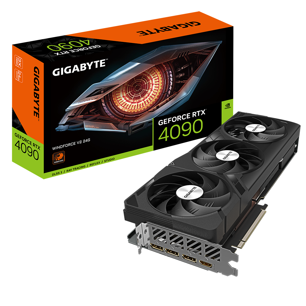 The GIGABYTE GeForce RTX 4090 WINDFORCE V2 D6X 24GB is a cutting-edge graphics card introduced in August 2023. This powerhouse is designed by GIGABYTE