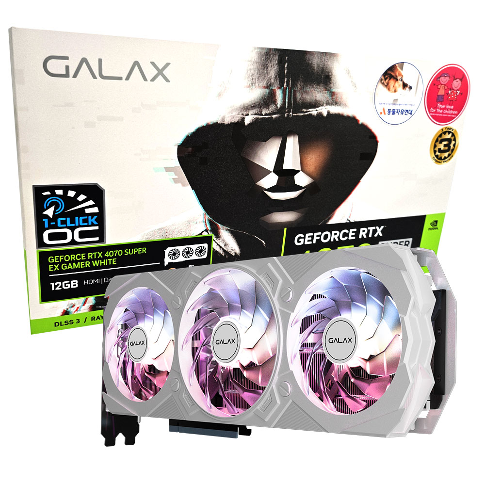 The GALAX GeForce RTX 4070 SUPER EX GAMER WHITE OC D6X 12GB, released in March 2024, is a high-performance graphics card designed for gaming enthusias